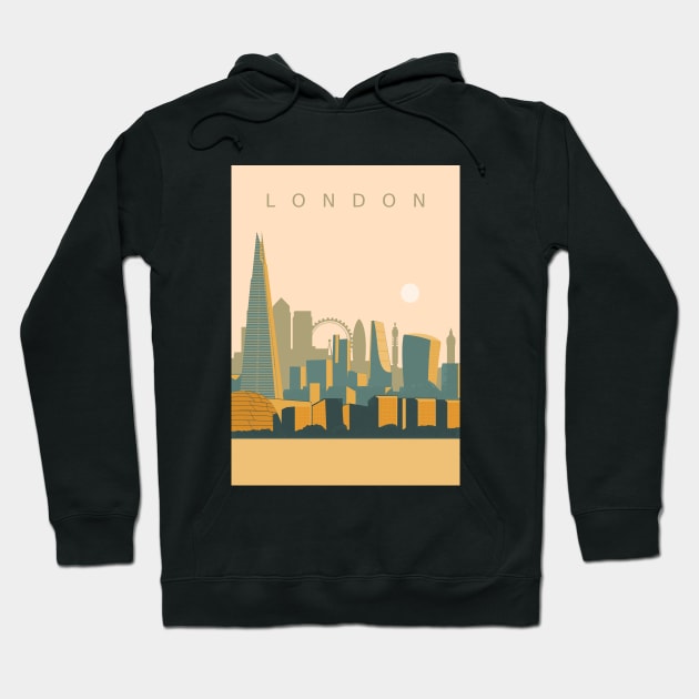 London Skyline Hoodie by Zakaria Azis